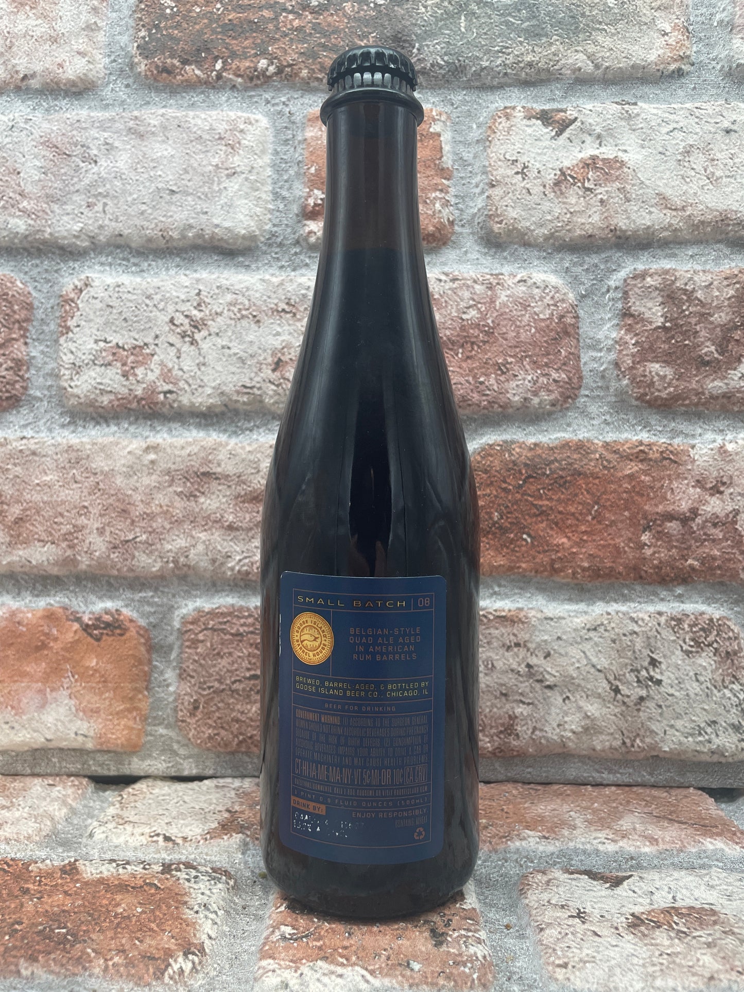 Goose Island Small Batch No. 8: Quad in stile belga invecchiato in botti di rum Quadrupel - 47,3 CL (1 pinta)