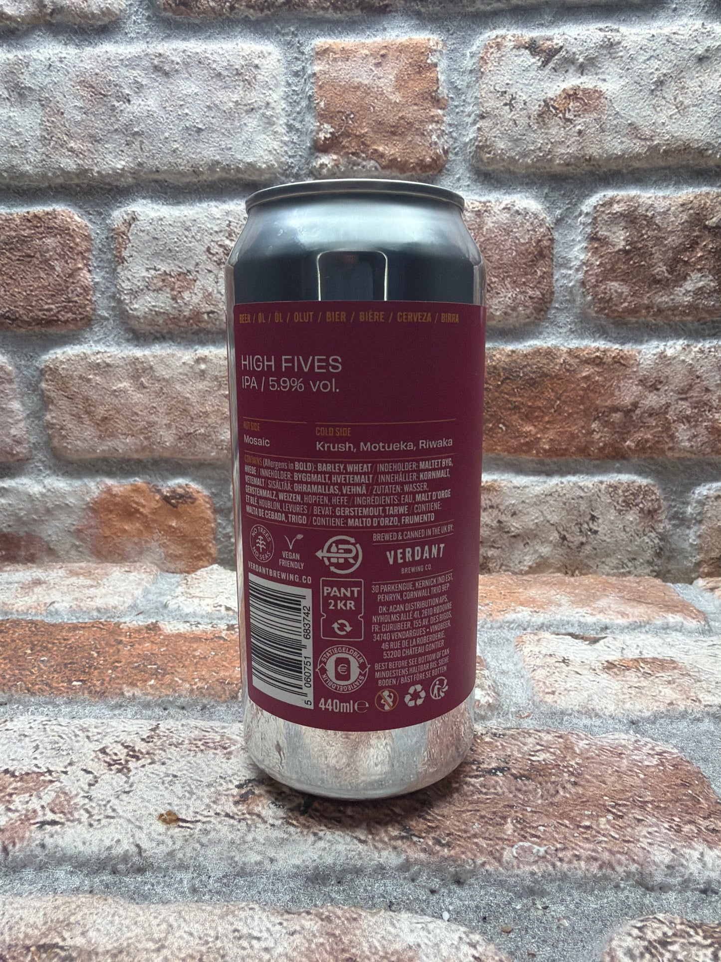 Verdant Brewing Co High Fives IPA - 44 CL