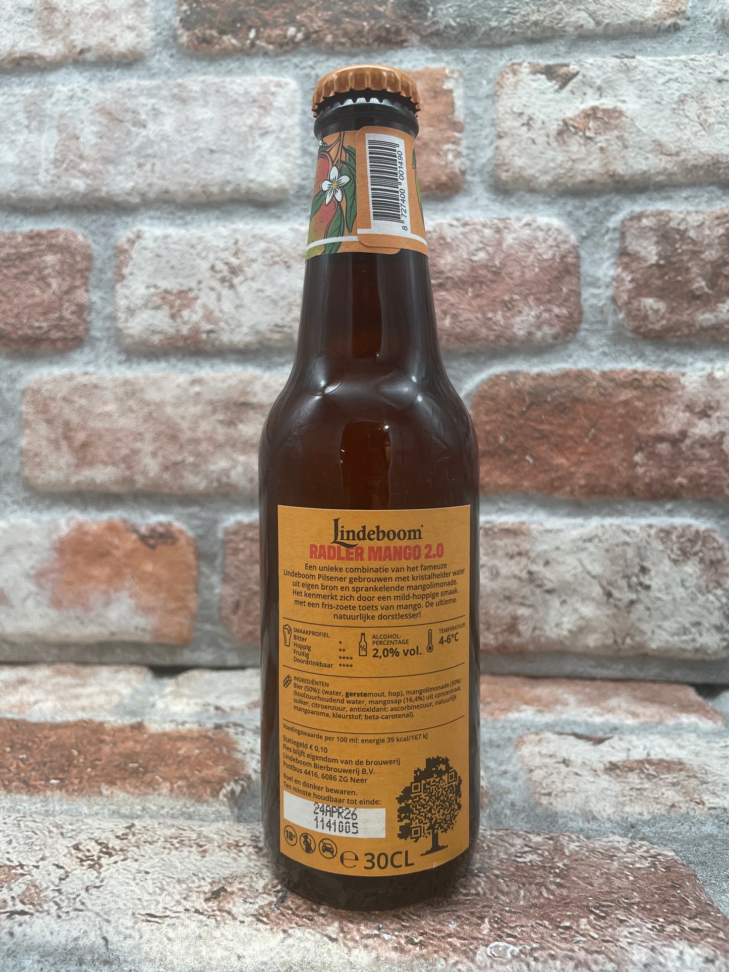 Lindeboom Radler Mango 2.0 Senza alcool - 30 CL