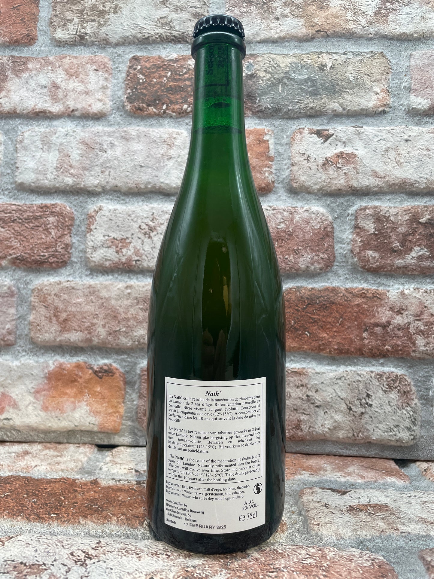 Cantillon Nath (BD 17-02-25) 2024 Lambic/Gousing - 75 CL