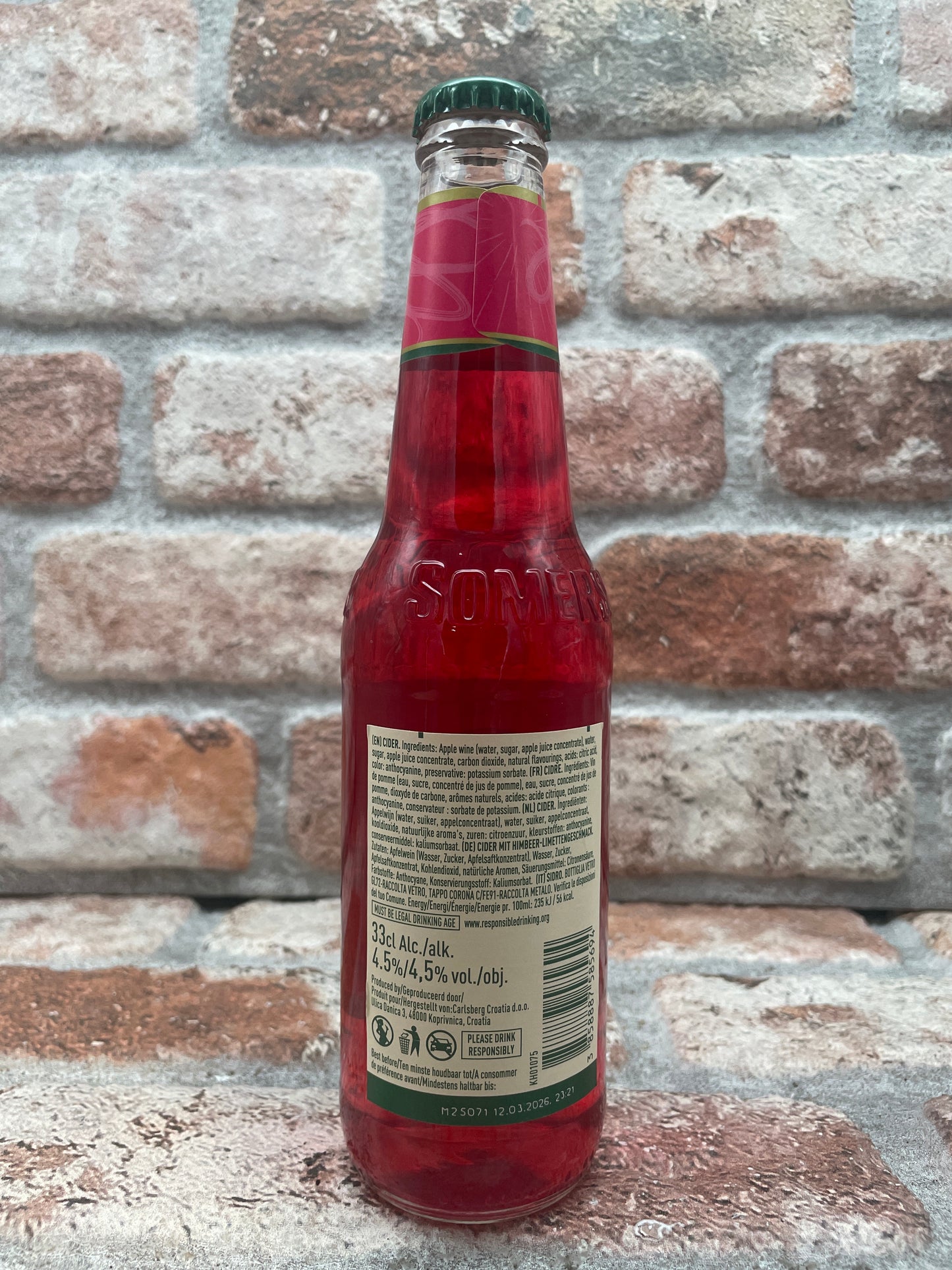 Somersby Raspberry & Lime Cider - 33 CL