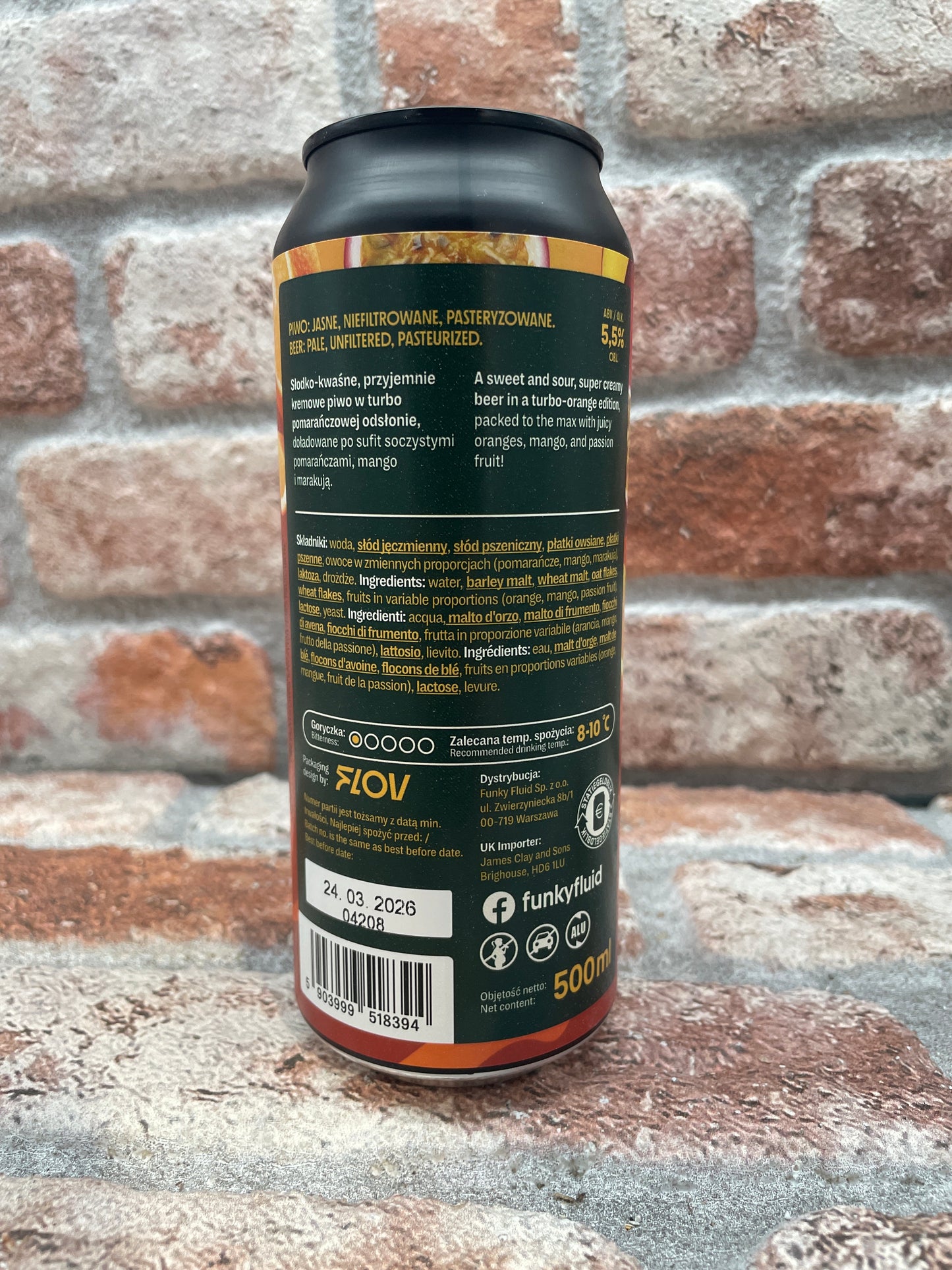 Funky Fluid Gelato Gelato Sour - 50 CL