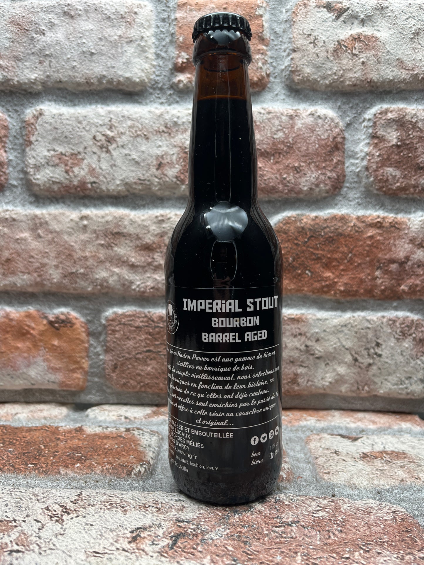 O'clock Brewing Baden Power IS Bourbon Barrel Aged Stout - 33 CL