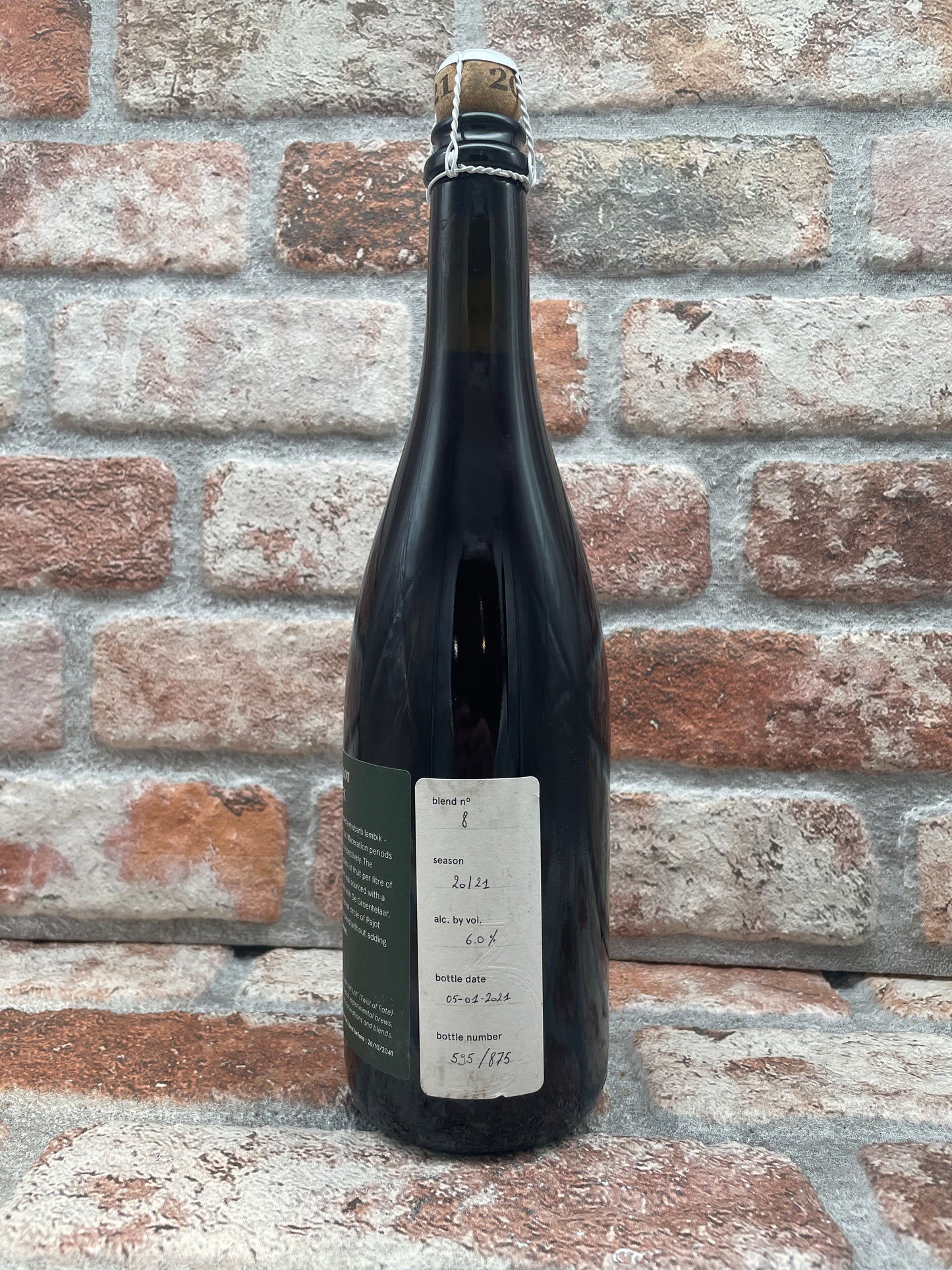 3 Fonteinen Speling Van Het Lot XVI.iv: Rabarber + Kriek 2021 Lambiek/Geuze - 75 CL