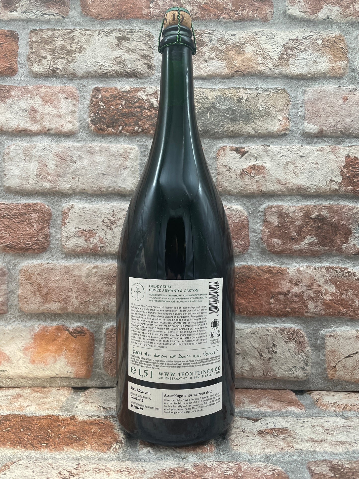 3 Funtains Civée Armand & Gaston (Stagione 18/19) Miscela N. 49 Lambics/Guuse - 1,5 L
