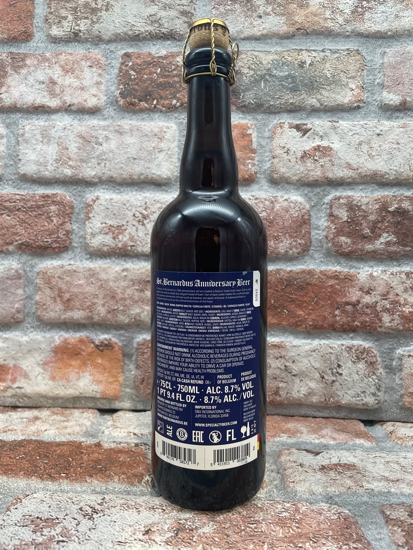 Brouwerij Sint-Bernardus 75 Anniversario 2021 Tripel - 75 CL