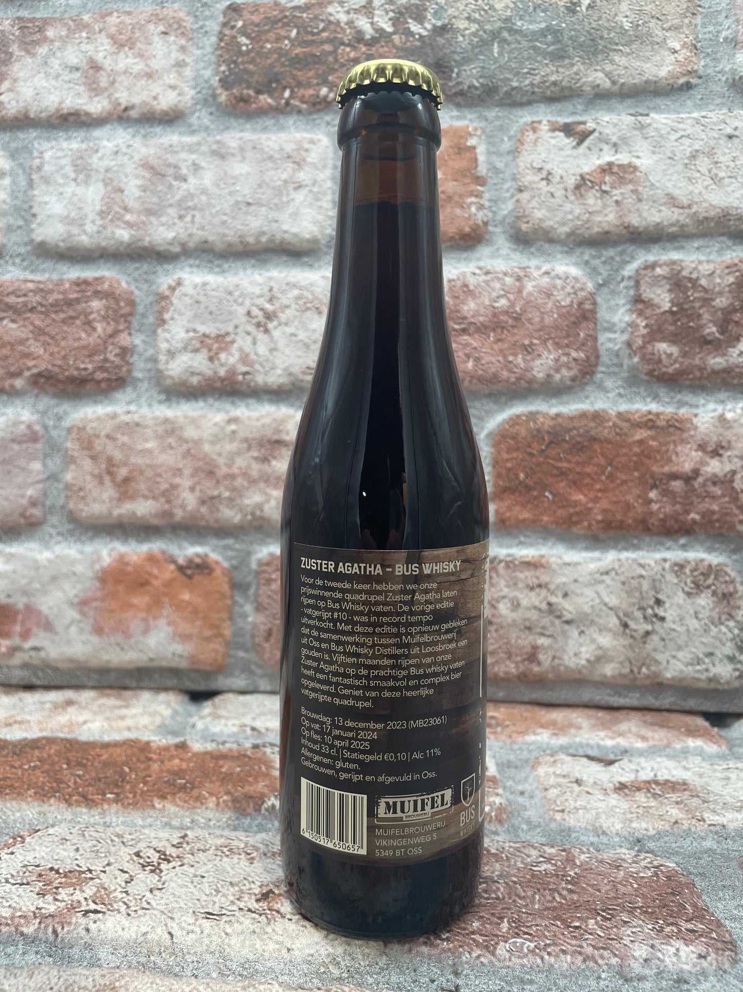 Muifel Brouwerij Vatgerijpt #17 Zuster Agatha Bus Whisky Quadrupel - 33 CL