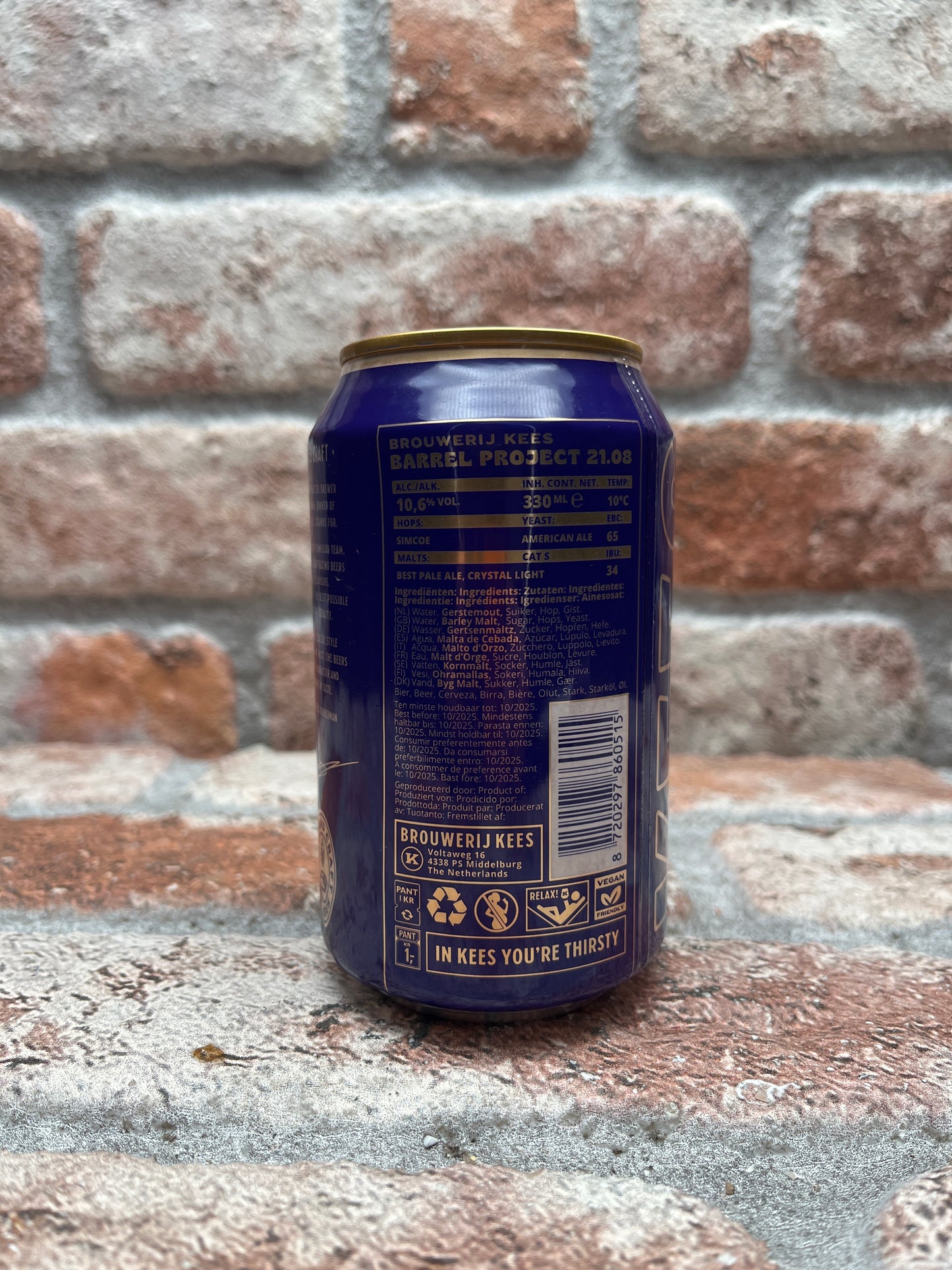 Brouwerij Kees Barrel Project 21.08 Barleywine - 33 CL