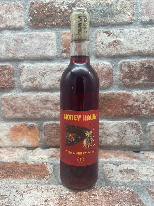 Honey Hawk Strawberry Mead Medebier - 37.5 CL