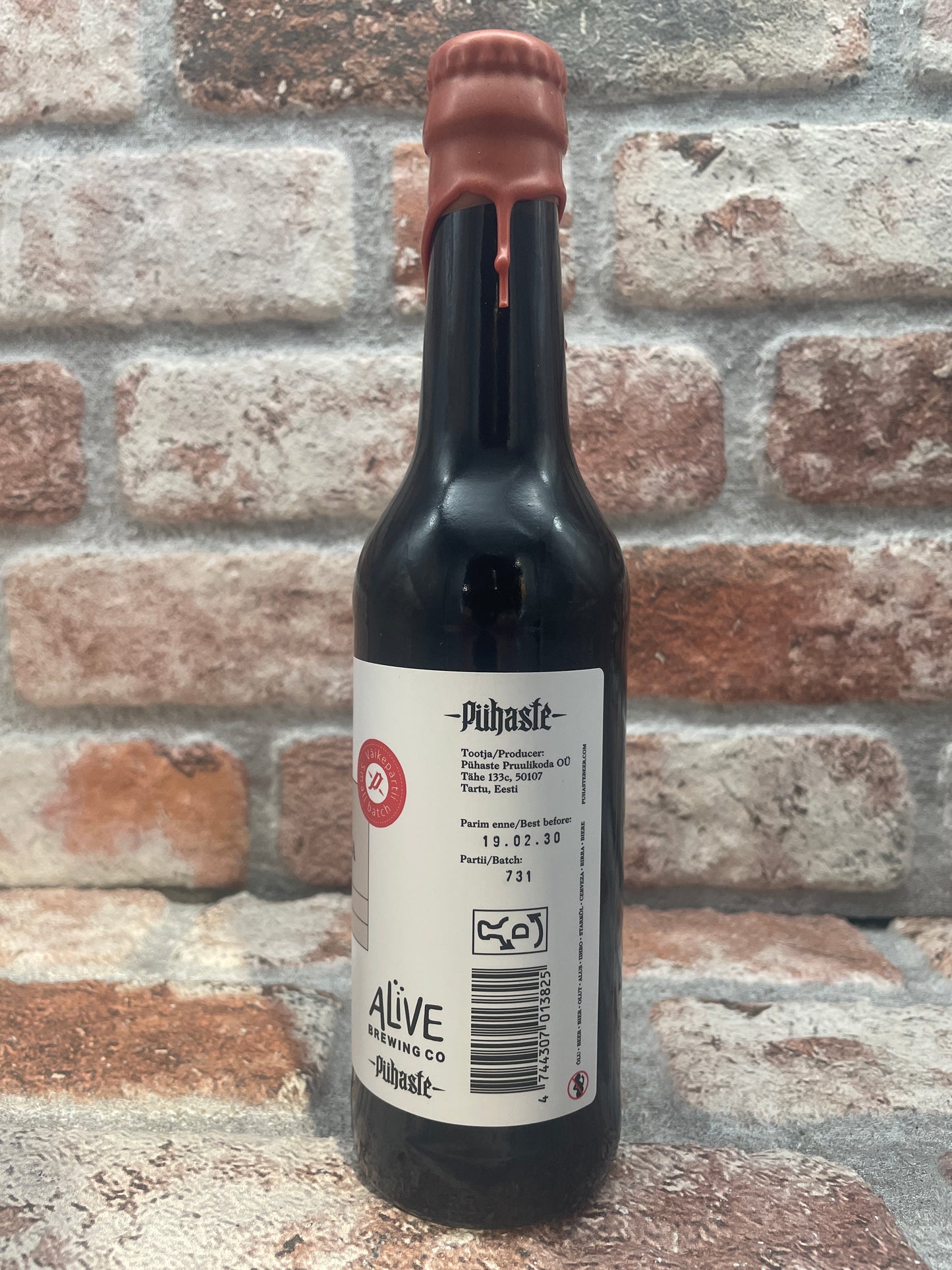Pühaste Embus Bourbon BA (Serie Argento) Barleywine Nero - 33 CL
