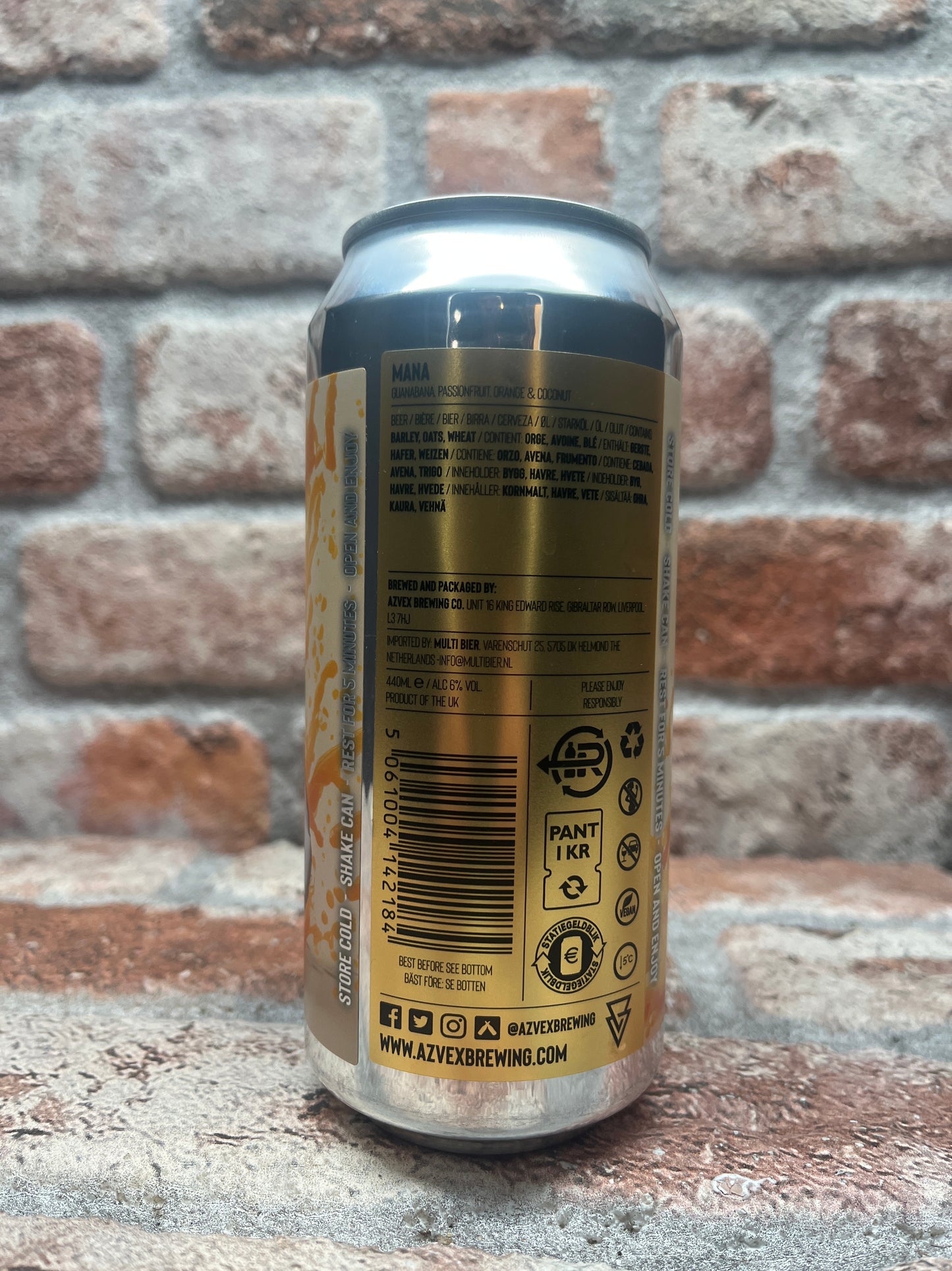 Azvex Mana - Guanabana, frutto della passione, arancia e cocco acido - 44 CL