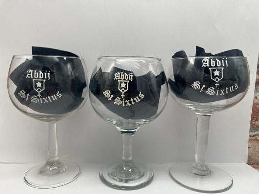 Westvleteren Set 3 glazen jaren 70/80 Glazen - 33 CL