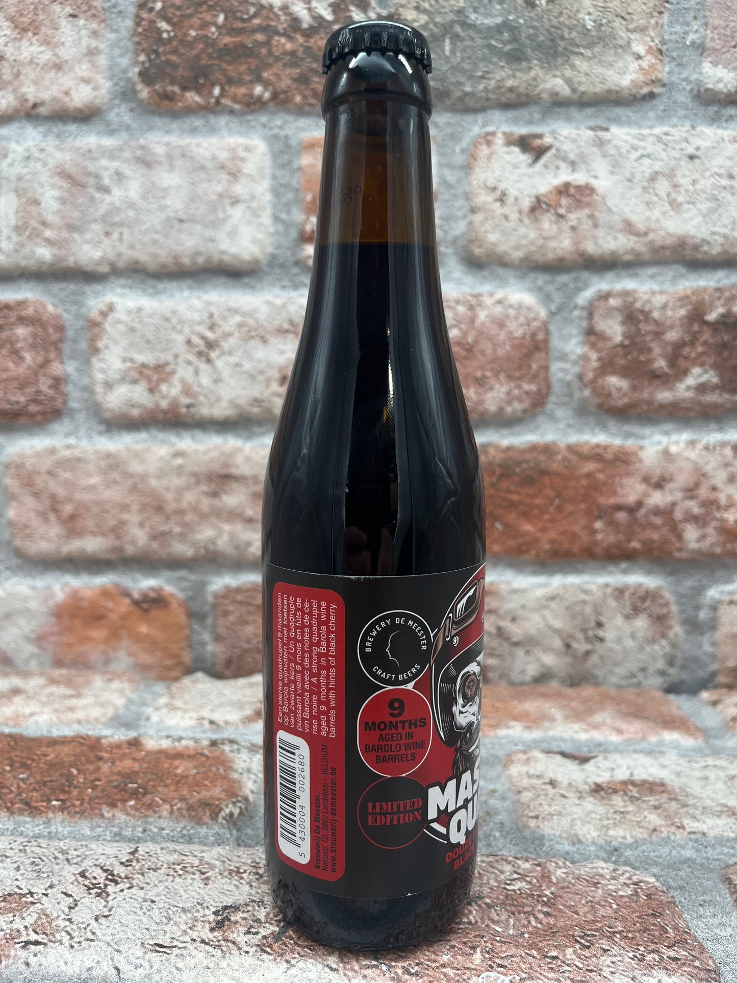 De Meester Master Quad #02 - Douze Barolo B.A.Quadrupel Amarena - 33 CL