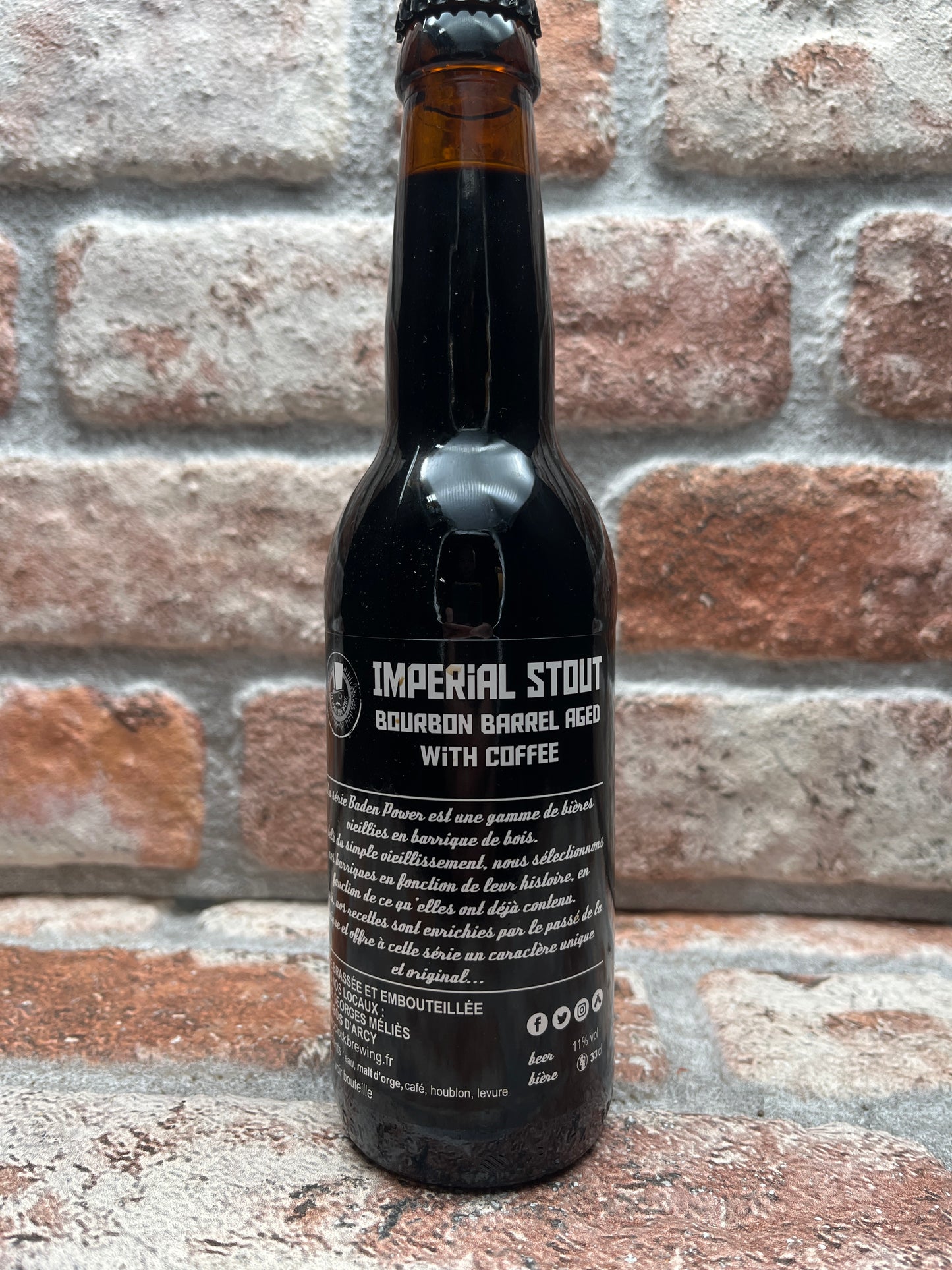 O'clock Brewing Baden Power Coffee Bourbon BA Stout - 33 CL