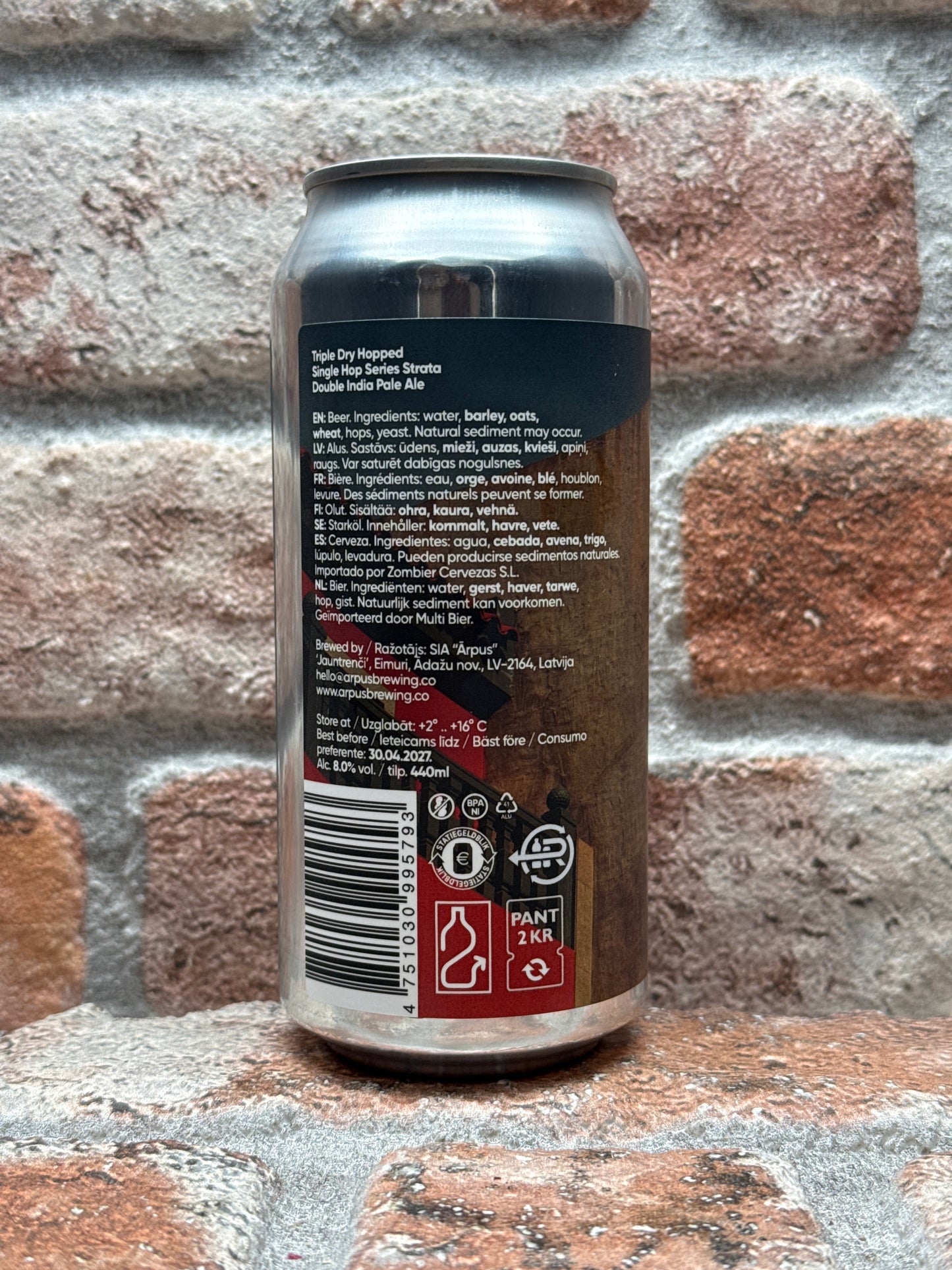 Ārpus Brewing Co. TDH Single Hop Series Strata DIPA - 44 CL