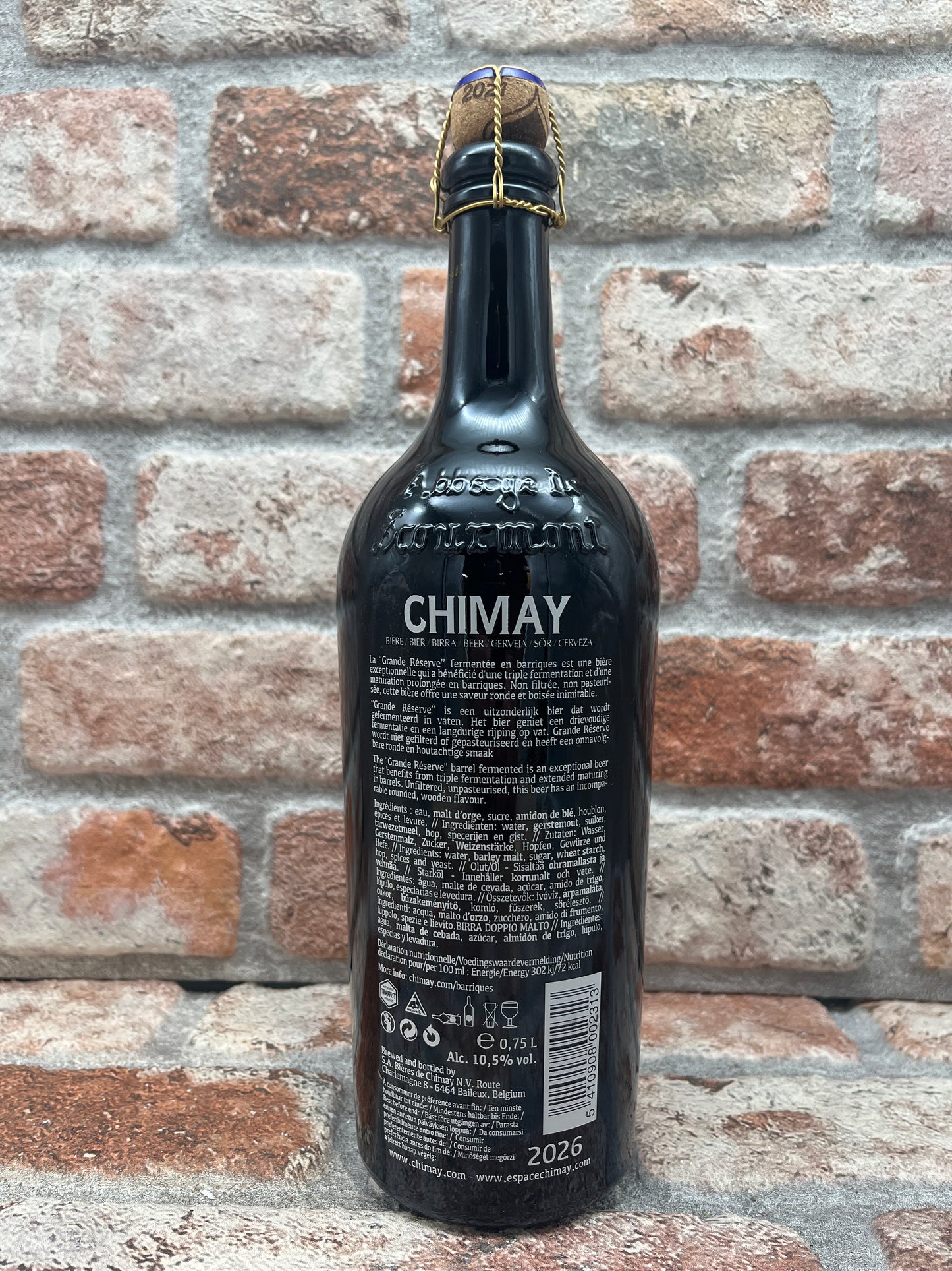 Chimay Grande Réserve Fermentata In Botti - Rovere Francese, Rovere Americano, Rum (09/2021) Quadrupel - 75 CL