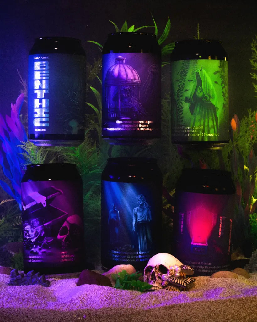 Half Acre Bethic set van 6 blikken 2025 Stout - 33 CL