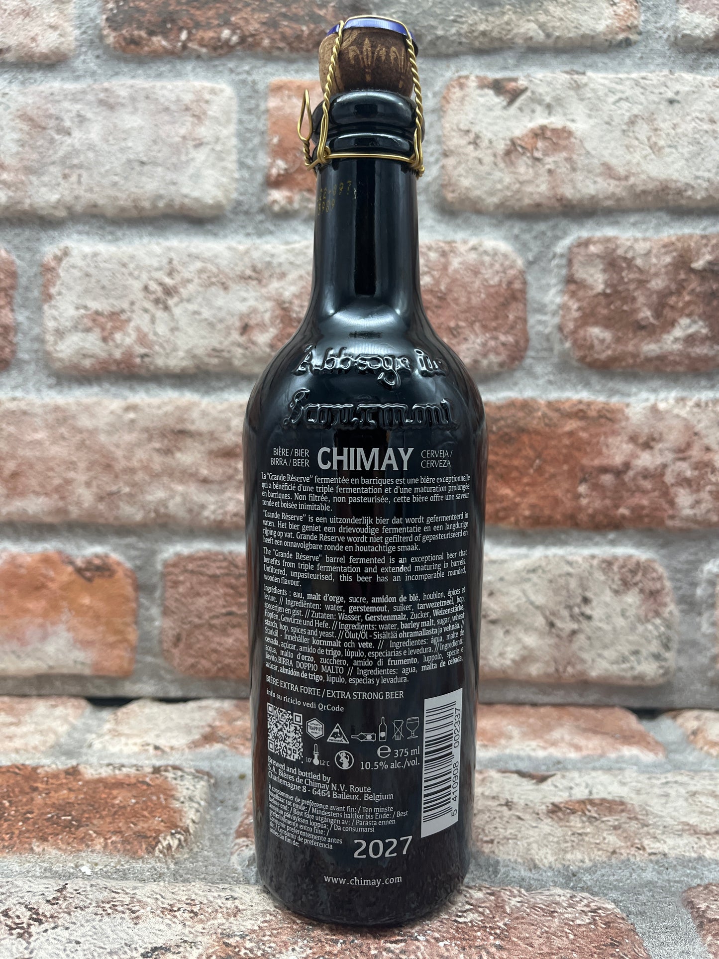 Chimay Grande Réserve Fermentata In Botti - Rovere Francese, Rovere Americano, Whisky (02/2022) Quadrupel - 37.5 CL