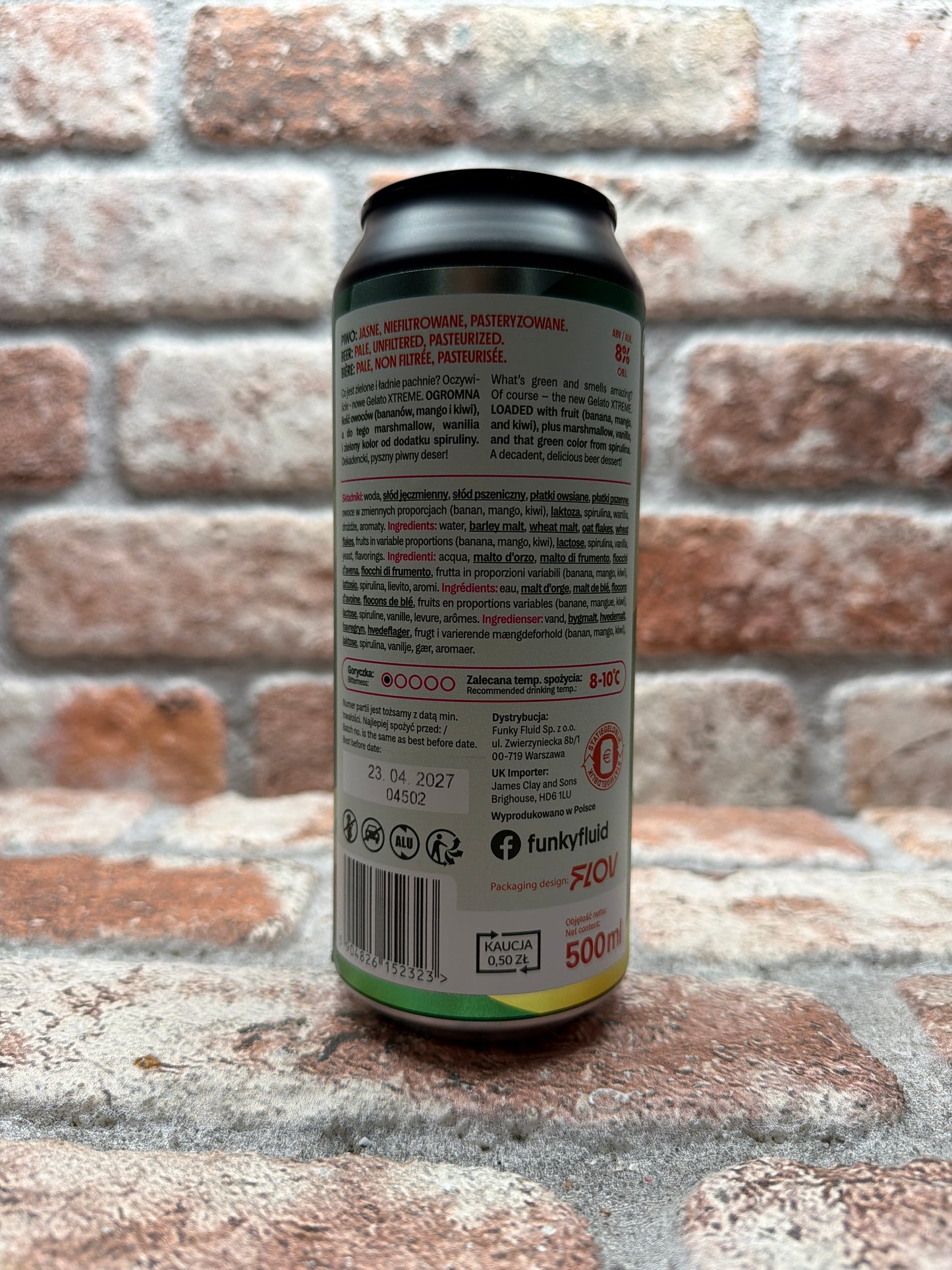 Funky Fluid Gelato XTREME: Green Fluff Sour - 50 CL