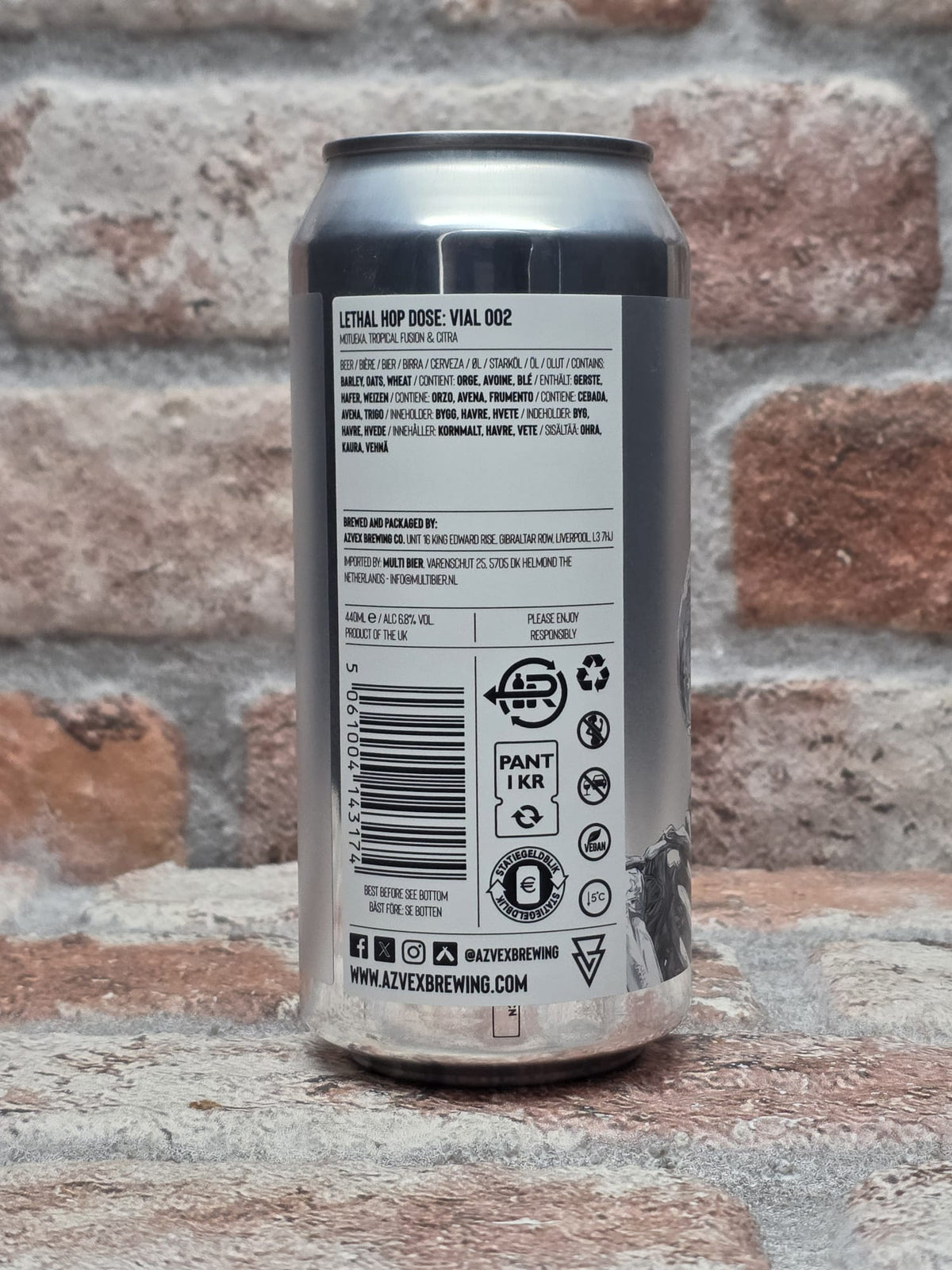 Azvex Brewing Company Lethal Hop Dose: Vial 002 IPA - 44 CL