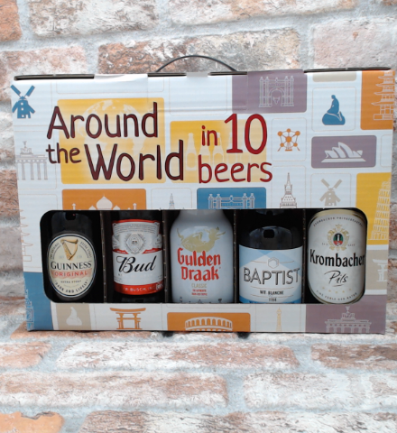 Cadeaupakket Il Giro del Mondo in 10 Birre - 33 CL