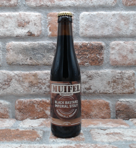 Muifel Brouwerij barile #9 Black Bastard 12% Heaven Hill Bourbon 2022 Stout - 33 CL