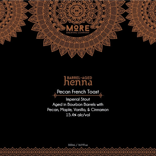 More Brewing Barrel-Aged Henna: Pecan French Toast 2025 Stout - 50 CL