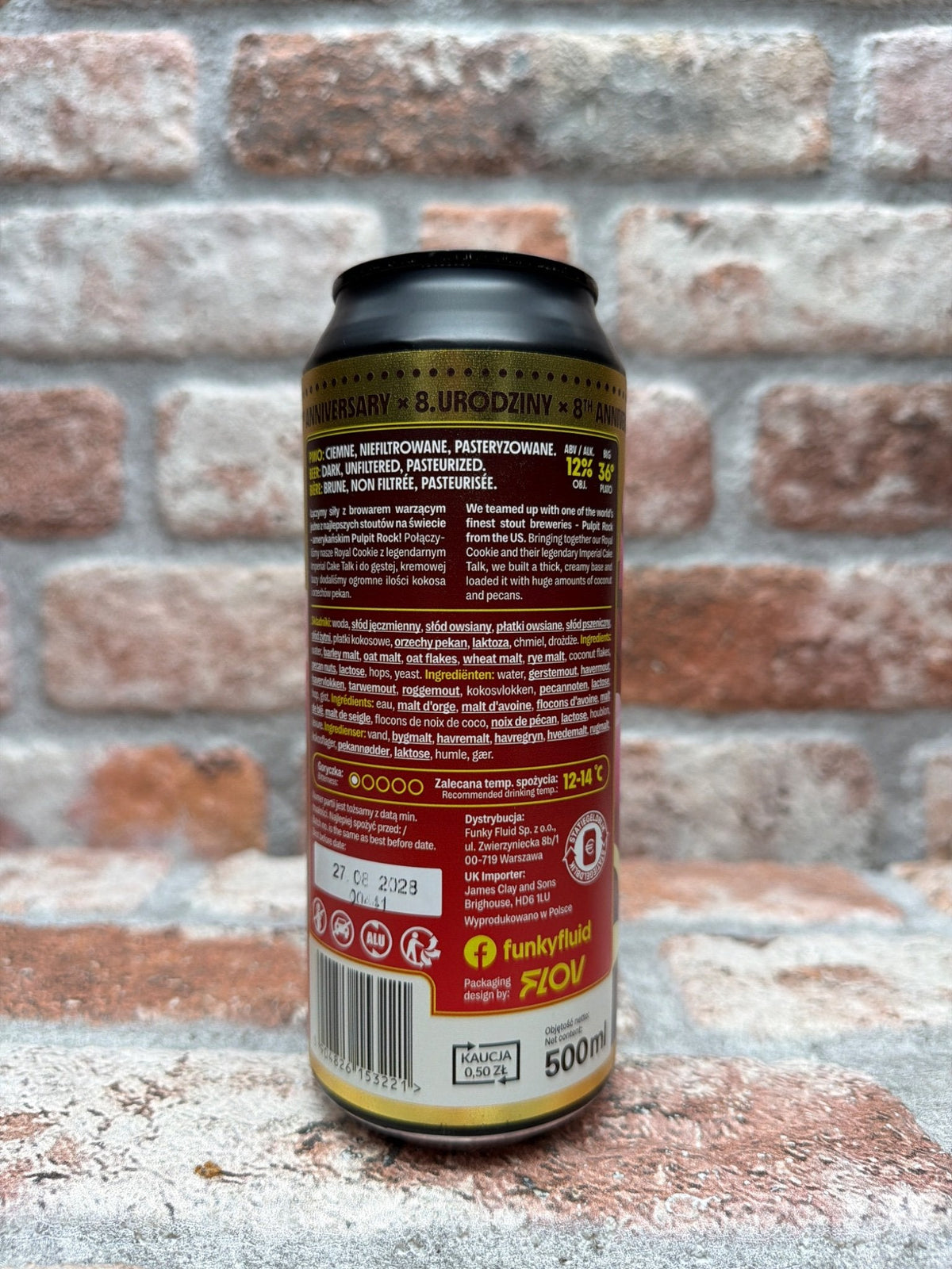 Funky Fluid Royal Cookie: Imperial Cake Talk — achterkant