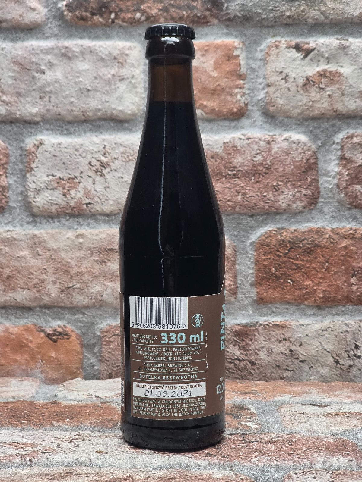 PINTA Barrel Brewing Flint β achterkant