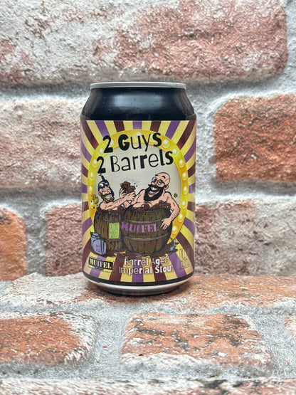 Muifelbrouwerij 2 Guys 2 Barrels Barrel Aged Double Mash Stout - 33 CL