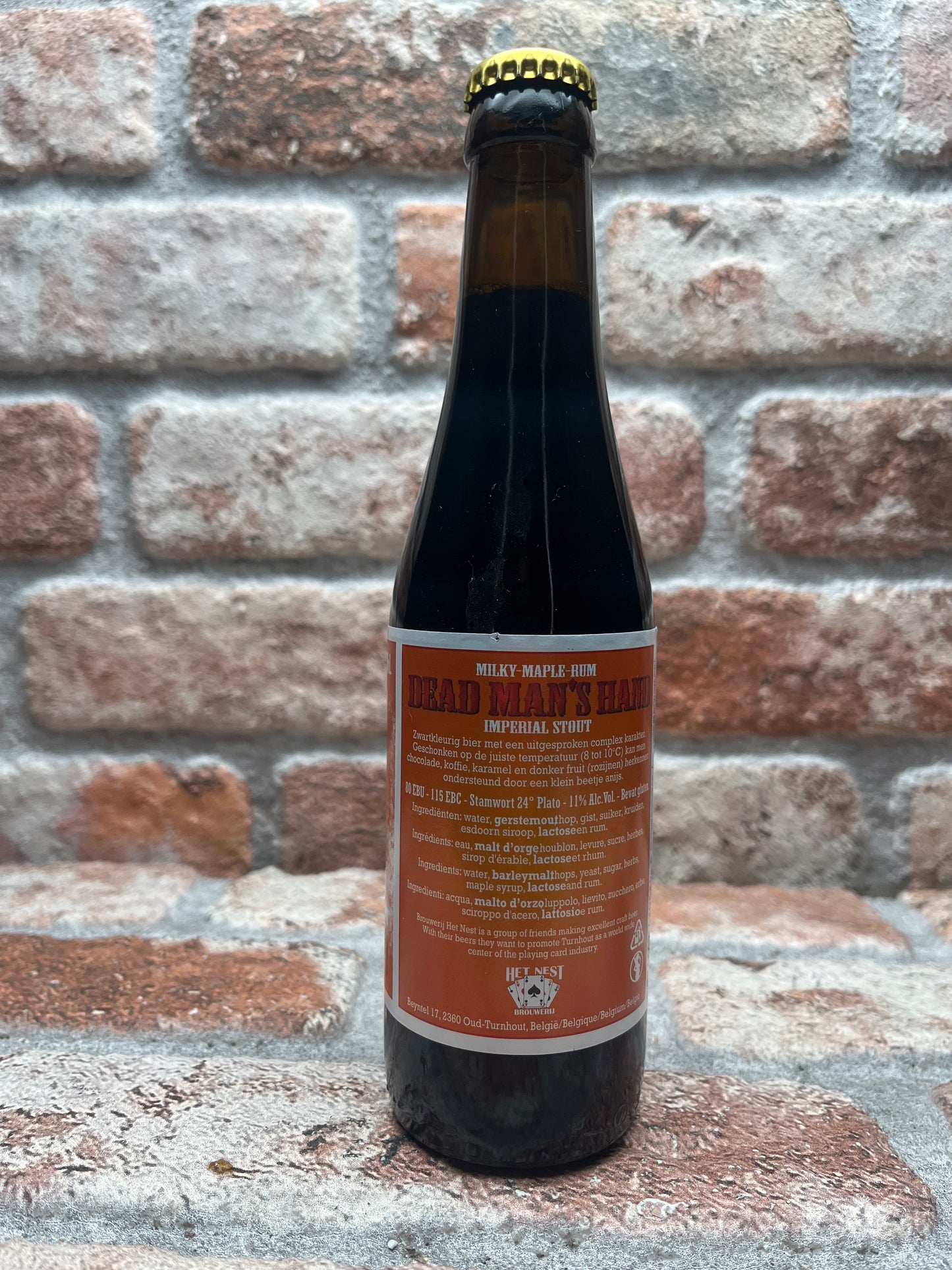 Brouwerij Het Nest Dead Man's Hand Milky Maple Rum Ed. Stout - 33 CL