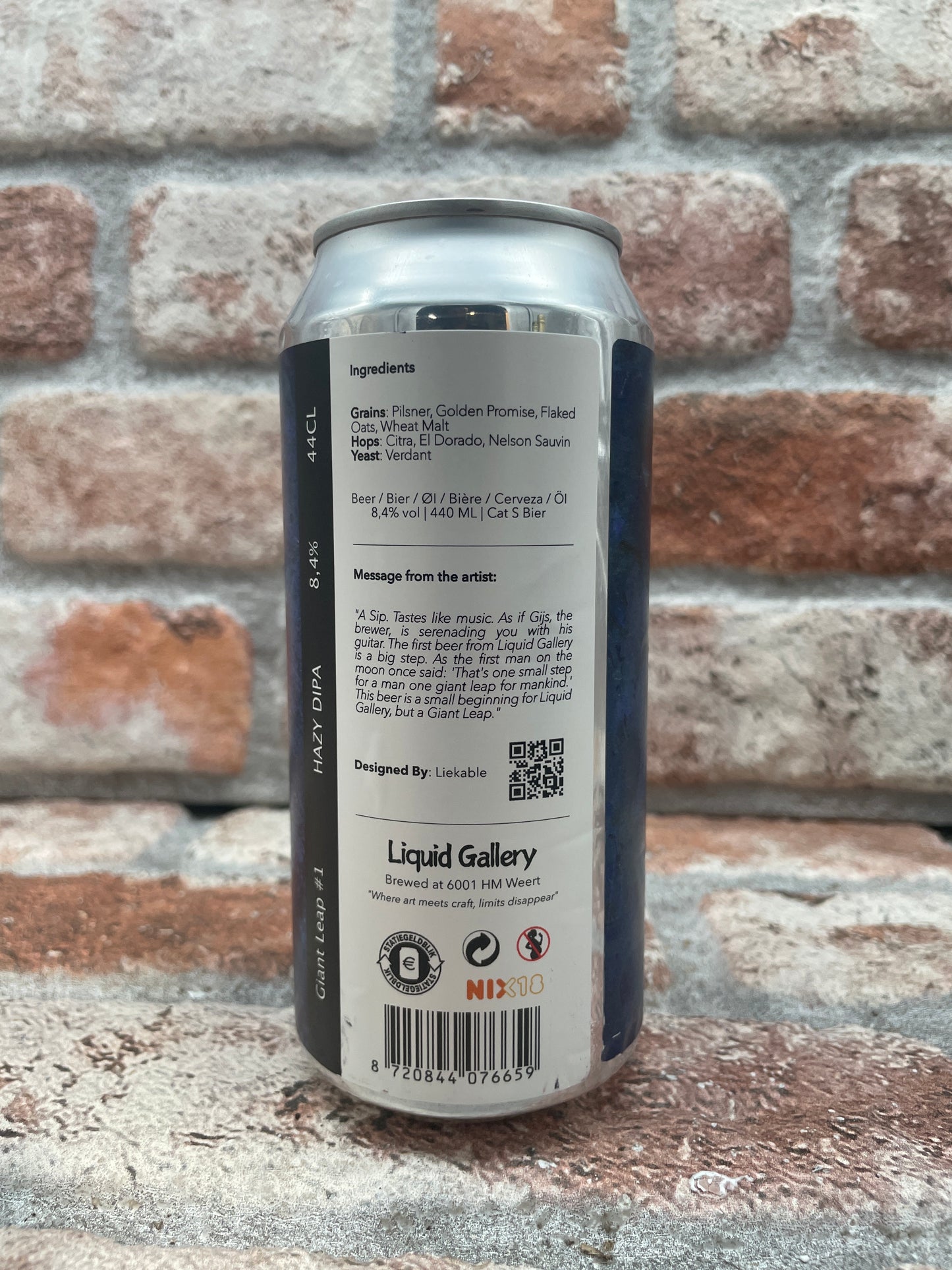 Liquid Gallery Giant Leap #1 Hazy DIPA - 44 CL