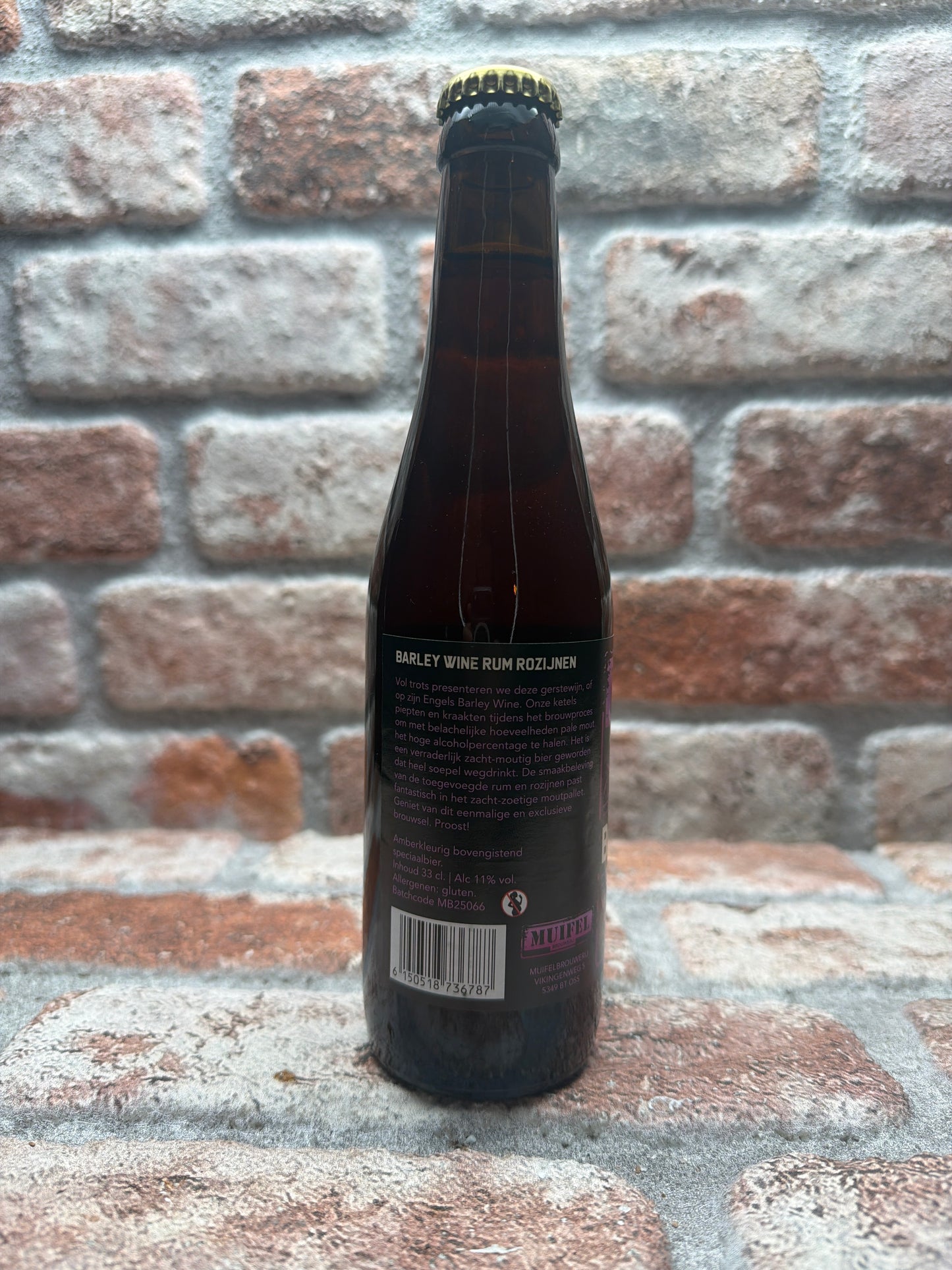 Muifel Brouwerij Barleywin Rum Rozijnen Special edition 2025 Barleywine - 33 CL