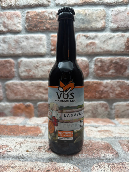 Stadsbrouwerij Vos Houten Vos (Barrel Aged) #6 - Lagavulin Whisky Stout - 33 CL