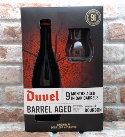 Distintivo Duvel Invecchiato in Botte #4 Borbone incl.Bicchiere Tripel - 75 CL