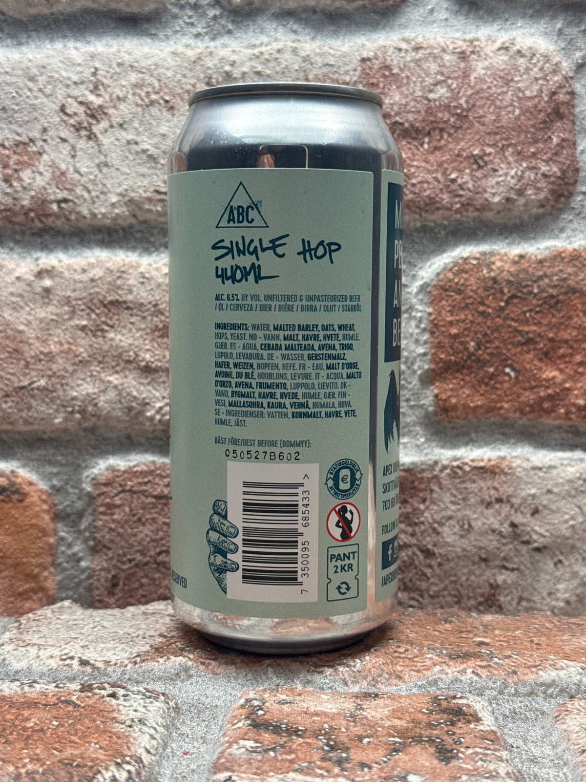 Apex Brewing Company Single Hop IPA - 44 CL