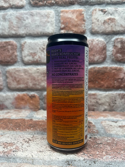 Rudy's Kombucha HARD Passion Fruit Kombucha - 33 CL