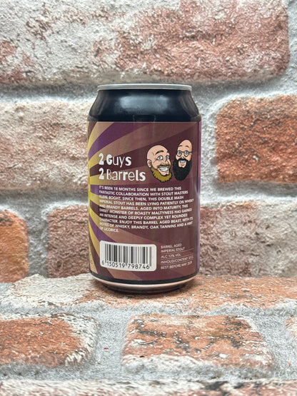 Muifelbrouwerij 2 Guys 2 Barrels Barrel Aged Double Mash Stout - 33 CL
