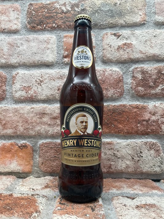 Henry Westons Medium Dry Vintage Cider - 50 CL