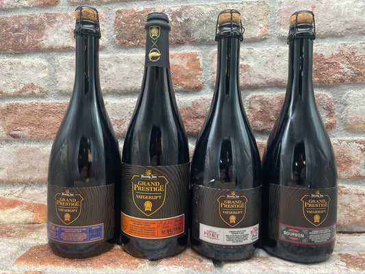 Hertog Jan Grand Prestige Volledige set Vatgerijpt 4 flessen zonder doos 2017 Barleywine - 75 CL