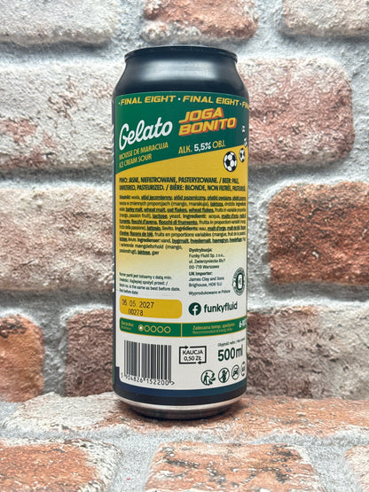 Funky Fluid Gelato: Joga Bonito (Final Eight - Brasil) Sour - 44 CL
