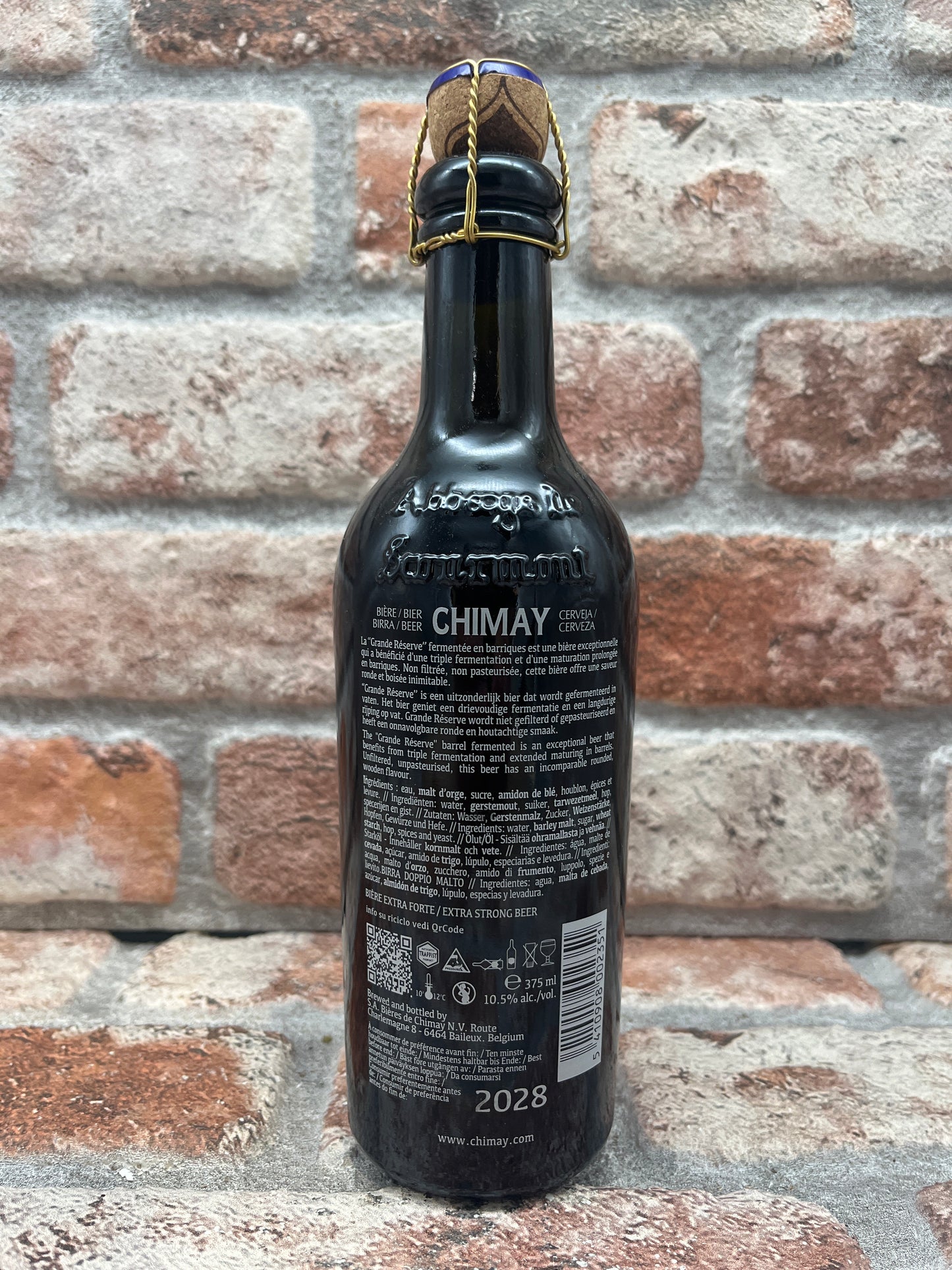 Chimay Grande Réserve Fermentata In Botti - Rovere Francese, Rovere Americano, Calvados (05/2023) Quadrupel - 37,5 CL