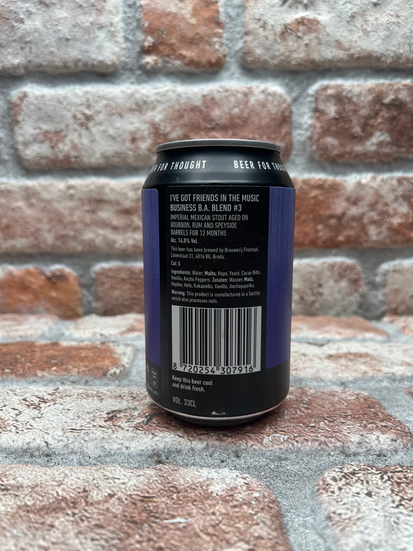 Frontale Ho amici nel mondo della musica B.A.Miscela #3 2021 Stout - 33 CL
