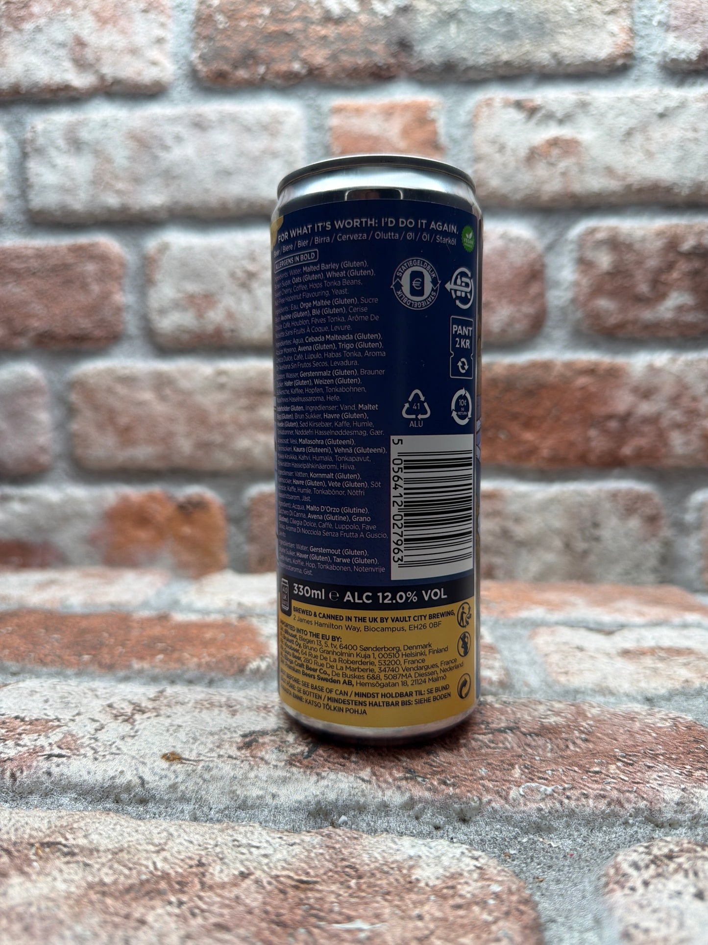 Low Key Barrel Project For What It's Worth: I'd Do It Again Stout - 33 CL