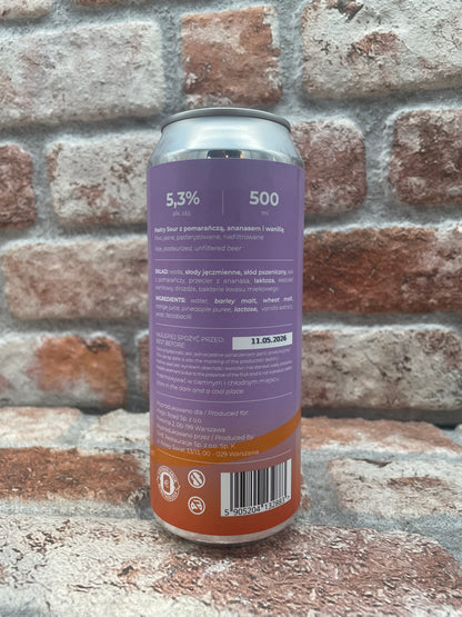 Magic Road Pretty Orange, Ananas e Vaniglia Sour - 50 CL