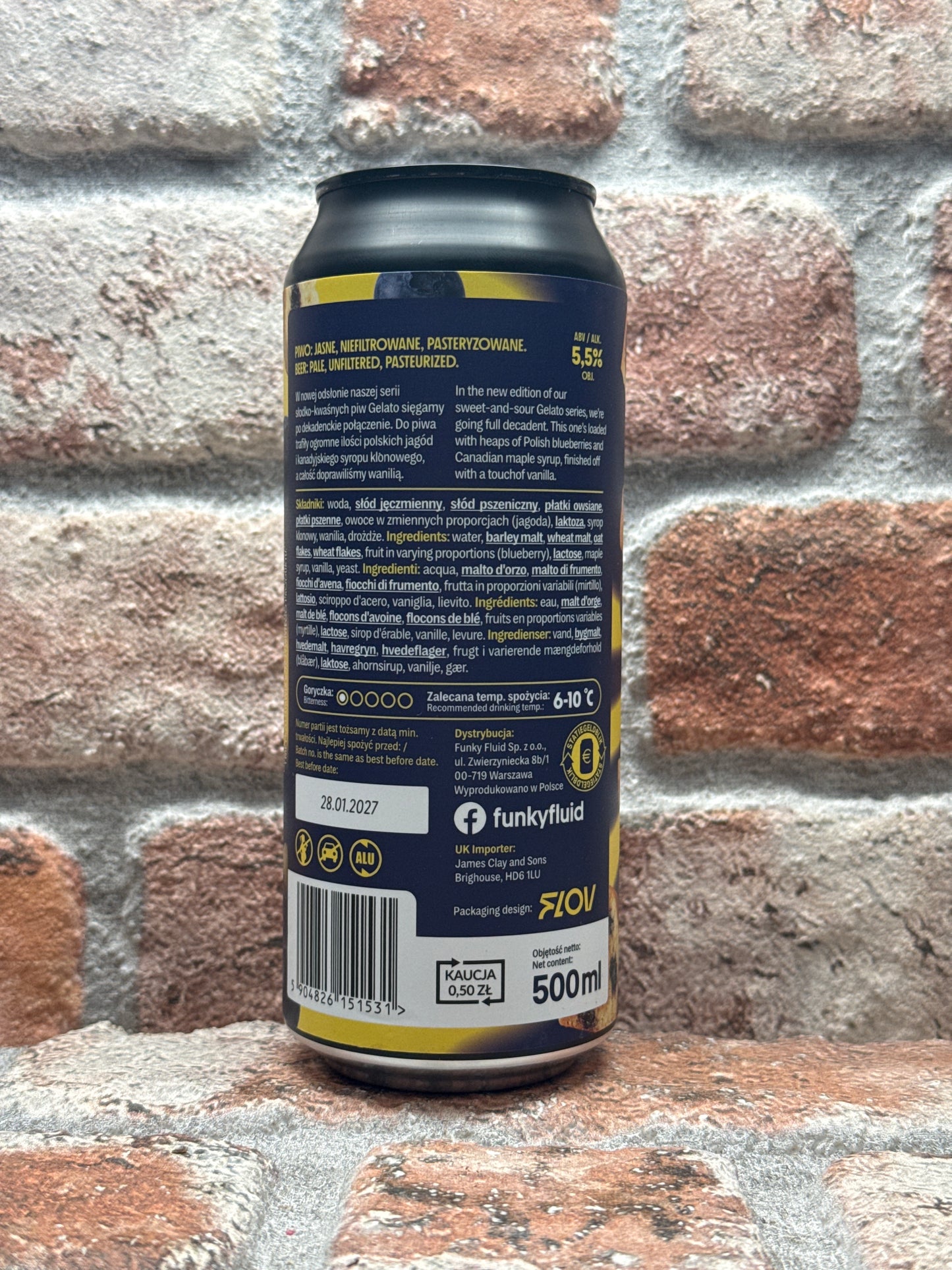Funky Fluid Gelato: Blueberry Maple Muffin Sour - 44 CL