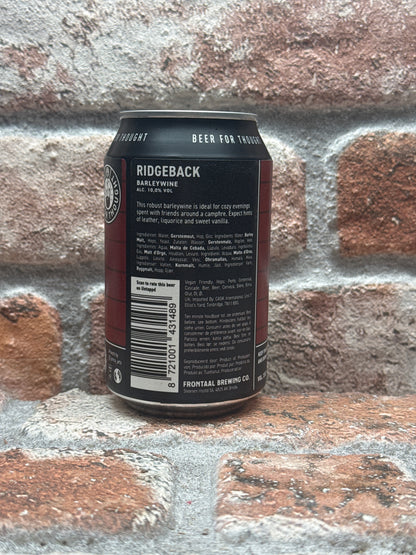 Frontaal Brewing Co. Ridgeback Barleywine - 33 CL