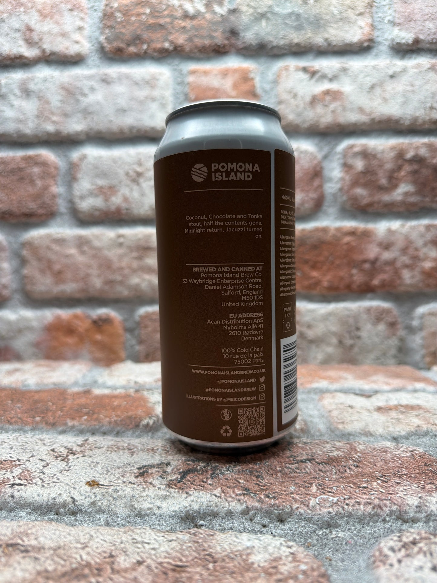 Pomona Island Brew Co. ALL CALLS DIVERTED TO ANSWER PHONE Stout - 44 CL