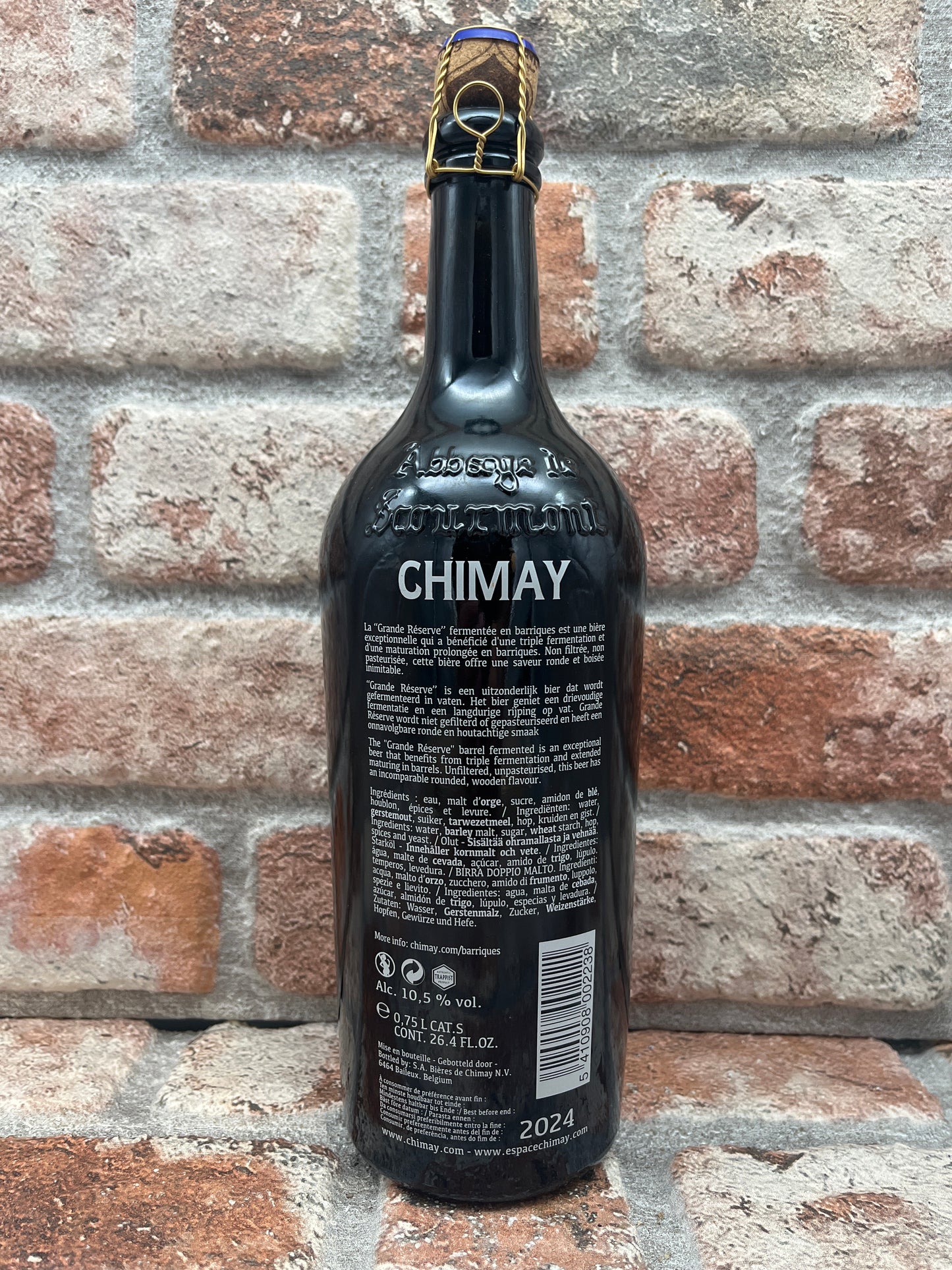 Chimay Grande Réserve Fermentata In Botti - Rovere Francese, Rovere Americano (08/2019) Quadrupel - 75 CL