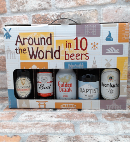 Cadeaupakket Il Giro del Mondo in 10 Birre - 33 CL